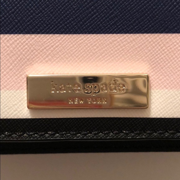 NWOT kate spade striped crossbody purse - Picture 2 of 5